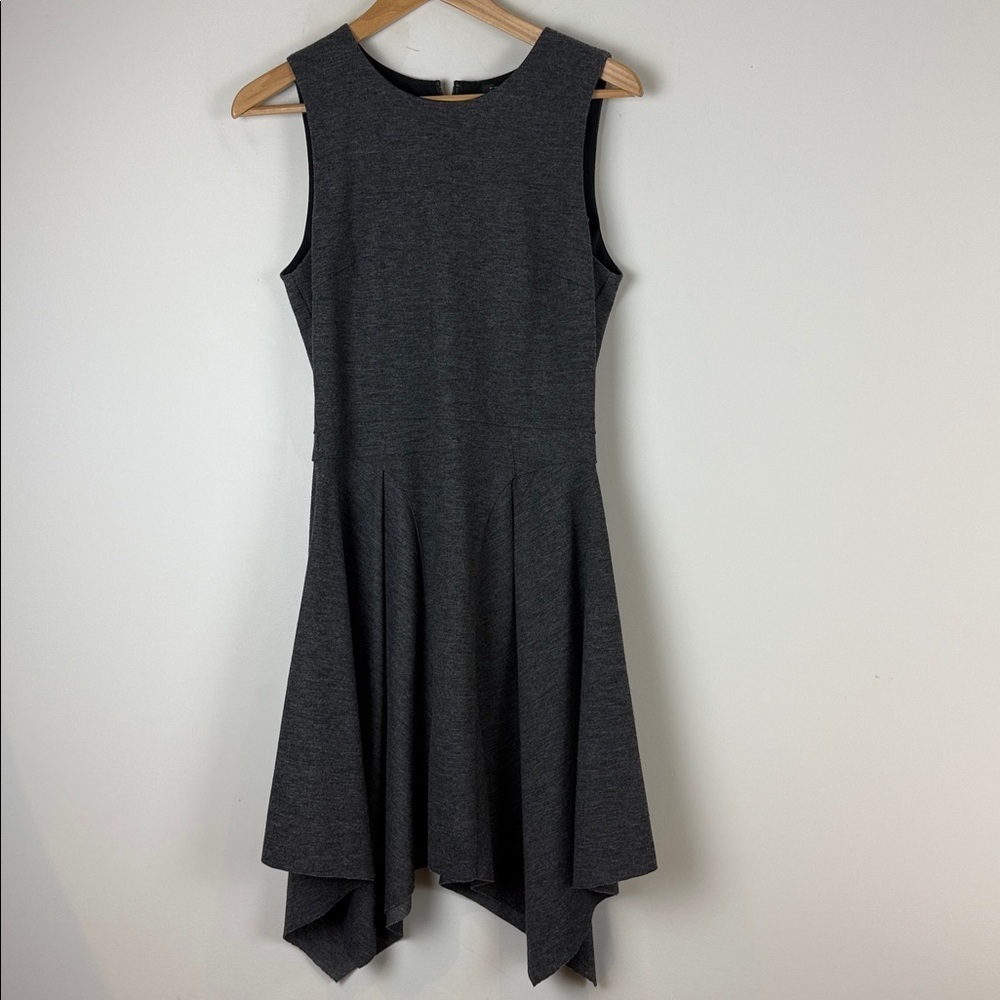 Club Monaco Gray Textured Asymmetrical Dress Size 6